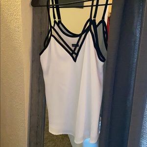 Brandy Melville black and white tank top